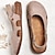 ieftine Sandale de Damă-Pentru femei Sandale Pantofi Flați Papuci de exterior În aer liber Casă Toc Drept Vârf rotund Casual Confortabili Imitație Piele Loafer Migdală Negru Albastru
