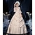 preiswerte Historische &amp; Vintage-Kostüme-Gothic Viktorianisch Vintage inspiriert Mittelalterlich Kleid Partykostüm Ballkleid Prinzessin Shakespeare Damen Feste Farbe Ballkleid Halloween Party Abendgesellschaft Maskerade Kleid