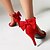cheap Wedding Shoes-Women&#039;s Wedding Shoes Pumps Plus Size Heel Boots Wedding Party Club Bowknot Stiletto Open Toe Elegant Fashion Sexy Faux Suede Ankle Strap Black Light Red Beige