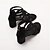 abordables Block Heels-Femme Chaussures à Talons Sandales Chaussures romaines Talons à brides croisées Soirée Saint Valentin du quotidien Découper Talon bloc Bout ouvert Elégant Rétro Vintage Minimalisme Cuir microbien