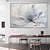 cheap Floral/Botanical Paintings-Hand Painted White Flower Large Wall Art Oil Paintings on Canvas Artwork Modern Gallery Plant Handmade Painting Home Decor