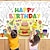 cheap Painting, Drawing &amp; Art Supplies-Happy Birthday Coloring Poster for Kids - 31.5 x 43.3 In Giant Birthday Coloring Tablecloth Large Coloring Mat for Kids Art Drawing Table Home Classroom Activity Birthday Party Supplies