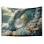 Недорогие пейзаж гобелен-Морская волна сердце висит гобелен настенное искусство большой гобелен фреска декор фотография фон одеяло занавеска для дома спальня гостиная украшения
