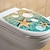 abordables Pegatinas de pared-calcomanía de baño de cocotero y flor de playa de verano - pegatina de baño extraíble para asientos de inodoro - calcomanía de pared de decoración del hogar para baños
