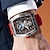 preiswerte Quarz-Uhren-LIGE Herren Quarz uhr Diamant Luxus Großes Ziffernblatt Geschäftlich Kalender Date Silikon Beobachten
