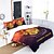 abordables Ensembles de housse de couette-ciel étoilé motif animal lit double housse de couette lit simple ensemble de parterre de fleurs chaud ensemble 2 pièces ensemble 3 pièces ensemble en peluche courte légère et douce