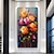 billige Blomstrede/botaniske malerier-håndmaling moderne abstrakt oliemaleri på lærred stor vægkunst original minimalistisk blomst brugerdefineret farverig rosemaleri stue indretning rammeløs