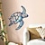 cheap Metal Wall Decor-Modern Creative Iron Decorative Turtle Hanger Colorful Spray Metal Material Wall Decoration Turtle Tropical Ocean Style Decorative Wall Hanger