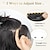 cheap Clip in Extensions-Invisible Wire Hair Extensions with 4 Secure Clips Transparent Headband Adjustable Size Long Wavy Synthetic Hairpieces for Women