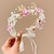 preiswerte Kinderkopfbedeckungen-kinderkleidung Unisex Blumen Haarzubehör 1# weißes Perlen-Blumenband-Stirnband / 2#Lila Perlen-Blumenband-Stirnband / 3# blaues Perlen-Blumenband-Stirnband