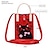 preiswerte universelle Handytasche-Umhängetasche mit Katzenmuster, Mini-Handtasche, heißer Verkauf, modische Vintage-Strickhandtasche, bunte Baumwollfaden-Damen-Tragetaschen