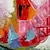 お買い得  花/植物画-手作り油絵キャンバス壁アート装飾現代抽象花家の装飾ロールフレームレス未延伸ペイント