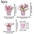 זול צמחים מלאכותיים-סט עציצים מלאכותיים מיני 3 יחידות: ורדים דקורטיביים, אדמוניות והידראנגאה מושלם לעיצוב חגיגי כל השנה, חתונות, מסיבות, בית, חדר שינה, חנות, תצוגת שולחן