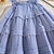 Χαμηλού Κόστους Φορέματα-Παιδιά Κοριτσίστικα Φόρεμα Καρό Αμάνικο Σχολείο Επίσημο Επίδοση Μοντέρνα χαριτωμένο στυλ Πολυεστέρας Καλοκαίρι Άνοιξη 2-13 χρόνια Μπλε Καρό