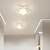 abordables Plafonniers-Plafonnier LED en forme de fleur en métal acrylique, style naturel et moderne, peinture en aérosol, décoration, 1 lumière, 25cm, 110-120v, 220-240v
