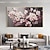 billiga Blom- och växtmålningar-handgjord oljemålning duk väggkonst dekoration moderna blommor persikoblomning vardagsrum matsal sovrum dekorativ målning för heminredning rullad ramlös osträckt målning