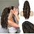 Недорогие Конские хвостики-наращивание конского хвоста зажим для коготь наращивание волос на конский хвост вьющиеся волнистые многослойные черные волосы шиньоны для хвоста натуральные мягкие синтетические конские хвосты для
