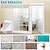 economico Home decor-6 fogli specchianti autoadesivi, pellicole riflettenti per adesivi murali, decorazioni per la casa
