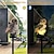 お買い得  屋外用ウォールライト-2 個ソーラーフクロウ芝生ライト樹脂形風景ランプ屋外防水ガーデンパーク歩道芝生装飾