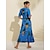 tanie drukowana sukienka na co dzień-szyfonowa sukienka midi z nadrukiem owoców i dekoltem w kształcie litery V