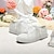 Χαμηλού Κόστους Παπούτσια Γάμου-Γυναικεία Γαμήλια αθλητικά παπούτσια Κέντημα Κέντημα Κορδόνια Επίπεδο Τακούνι Στρογγυλή Μύτη Καθημερινό Ανατομικό Δαντέλα Σατέν Δαντέλα μέχρι πάνω Μαύρο / Άσπρο Μαύρο Λευκό