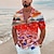 tanie Męska koszula hawajska-Męskie Koszula Koszula obozowa Koszula z grafiką Koszula Aloha Rybki Podwodny świat Wieczorne Morski Granatowy Królewski błękit Niebieski Pomarańczowy Druk 3D Na zewnątrz Ulica Krótki rękaw Nadruk