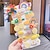 olcso Gyerekfejfedők-Gyerekek Uniszex Virágos Hajdísz ⑦Hyuna Flower pillangó (kártyával) / ⑥Hétszínű virágos ananász (kártyával) / ①Sunflower Rainbow (kártyával)