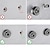 voordelige LED-kranen-Badkraan - Modern eigentijds Galvanisch verzilveren Wandinstallatie Keramische ventiel Bath Shower Mixer Taps