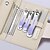 billige Badeværelsesgadgets-10-delt sæt rustfrit stål gradient negleklipper med aftagelig neglefil og læder rejsetaske, bærbare negleklippere anti-stænk design for nem brug