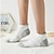abordables calcetines de hombre-Hombre paquete de 6 unidades Paquetes múltiples Calcetín Calcetines hasta el Tibio Calcetines Cortos Calcetines para correr Calcetines informales Negro Blanco Color Bloque de color Deporte Casual