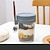 billiga Köksförvaring-1st bärbara frukostmuggar i glas med förslutningsbara lock och skedar - mångsidig för havregryn, yoghurt, sallader