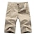 cheap Cargo Shorts-Men&#039;s Cargo Shorts Work Shorts Capri Pants Button Multi Pocket Plain Wearable Calf-Length Outdoor Daily Going out Fashion Classic Blue Green