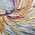 お買い得  抽象画-手作り油絵キャンバス壁アート装飾厚いオイルナイフカラフルな抽象家の装飾用ロールフレームレス未延伸絵画