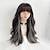 cheap Synthetic Trendy Wigs-Long Wavy Wig for Women Synthetic Curly Wig with Bangs Fibre Cosplay Wig for Girls Daily Use Colorful Wigs