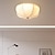 billige Taklamper-taklampe innfelt armatur 30/40/50 cm bred hvitt stoff scalloped bolleskjerm for soverom gang stue spisestue bad kjøkken