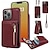 cheap iPhone Cases-Phone Case For iPhone 15 Pro Max iPhone 14 13 12 11 Pro Max X XR XS 8 7 Plus Wallet Case Zipper with Lanyard with Wrist Strap Retro TPU PU Leather