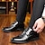 abordables Zapatos Oxford de hombre-Hombre Oxfords Zapatos Derby Zapatos formales Zapatos De Vestir Zapatos de charol Zapatos de Paseo Negocios caballero británico Boda Oficina y carrera Fiesta y Noche PU Cordones Negro Marrón