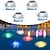abordables Eclairage Extérieurs Muraux-Lumière de piscine flottante LED solaire étanche, lumière de piscine rgb à changement de couleur, veilleuse d&#039;étang pour piscine, jacuzzi, étang, spa, lampe de décoration de salle de bains, 1/2 pièces
