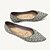 cheap Wedding Shoes-Women&#039;s Wedding Shoes Flats Party Rhinestone Imitation Pearl Flat Heel Pointed Toe Elegant Fashion Microbial Leather Purple Beige