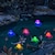 tanie Lampy Ścienne Zwenętrzne-słoneczny lotosowy basen pływające światło słoneczne światło nocne stawu rgb ogród na zewnątrz trawnik basen przyjęcie świąteczne dekoracja krajobrazowa