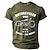 Χαμηλού Κόστους Ανδρικά 3D T-shirts-Γραφική Motocicletă Καθημερινά Υψηλής Ποιότητας Ρετρό / Βίντατζ Ανδρικά 3D εκτύπωση Μπλουζάκι Μπλουζάκι μπλουζάκι Υπαίθρια Αθλήματα Αργίες Εξόδου Κοντομάνικη μπλούζα Μαύρο Βαθυγάλαζο Πράσινο Χακί