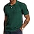 cheap Knit Polo Sweater-Men&#039;s Knit Polo Casual V Neck Short Sleeve Fashion Muscle Solid / Plain Color Pocket All Seasons Black Dark Green Dark Coffee Dark Blue Knit Polo