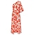 billiga tryck avslappnad klänning-blommig maxiklänning med diagonal hals