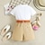 cheap Sets-3 Pieces Toddler Girls&#039; Animal Crewneck Shirt &amp; Shorts Set Short Sleeve Fashion Outdoor Cotton 3-7 Years Summer White