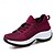 preiswerte Damen-Sneaker-Damen Turnschuhe Flyknit Schuhe Outdoor Täglich Niedriger Absatz Runde Zehe Geschlossene Spitze Modisch Sport Brautkleider schlicht Fliegendes Weben Halbschuhe Dunkelrot Schwarz Dunkelblau