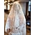 رخيصةأون طرحات الزفاف-طبقة واحدة خمر مستوحاة الحجاب الزفاف حجاب الكوع مع تطريز 55.12 في (140cm) دانتيل