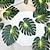 ieftine Fâșii LED-lumini de viță de vie de frunze decor de petrecere de vară tematică junglă plajă 1,5 m/3 m frunze de palmier artificiale ratan lumini de interior în aer liber grădină nuntă petrecere pe litoral decor