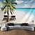 Χαμηλού Κόστους ταπετσαρία τοπίου-παραλία με παλάμη ταπετσαρία τοίχου τέχνη μεγάλη ταπετσαρία τοιχογραφία διακόσμηση φωτογραφία σκηνικό κουβέρτα κουρτίνα σπίτι υπνοδωμάτιο διακόσμηση σαλονιού