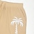 billiga Grafiska shorts för män-coconut tree herr bomullsshorts sommar hawaiianska shorts strandshorts tryck dragsko elastisk midja andas mjuka shorts ledig daglig semester streetwear
