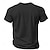 Χαμηλού Κόστους Ανδρικά 3D T-shirts-Γραφική Γράμμα Καθημερινά Υψηλής Ποιότητας Ρετρό / Βίντατζ Ανδρικά 3D εκτύπωση Μπλουζάκι Υπαίθρια Αθλήματα Αργίες Εξόδου Κοντομάνικη μπλούζα Μαύρο Μπορντώ Βαθυγάλαζο Κοντομάνικο